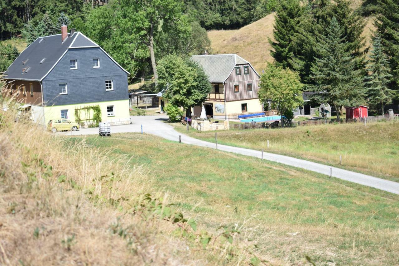 Ferienwohnung Waldmuehle Saupsdorf ภายนอก รูปภาพ