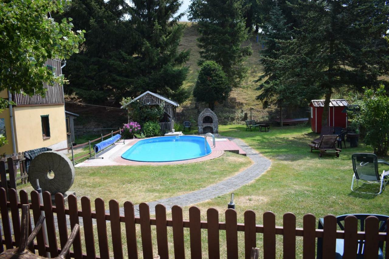 Ferienwohnung Waldmuehle Saupsdorf ภายนอก รูปภาพ
